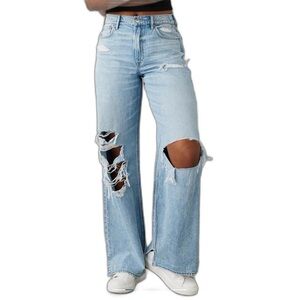 American Eagle Outfitters Light Blue Flare Jeans